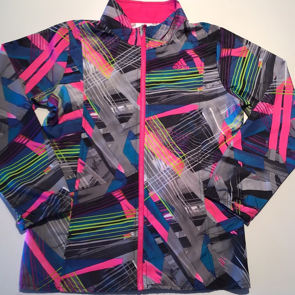 Girls Adidas Windbreaker Patterned Great Condition